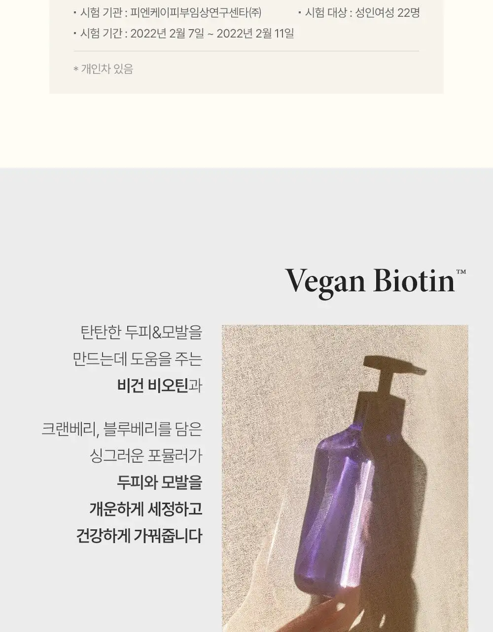 [두피 유분/각질 케어]비욘드 프로페셔널 디펜스 샴푸 500ml(믹스베리향/비건) 상세페이지 5